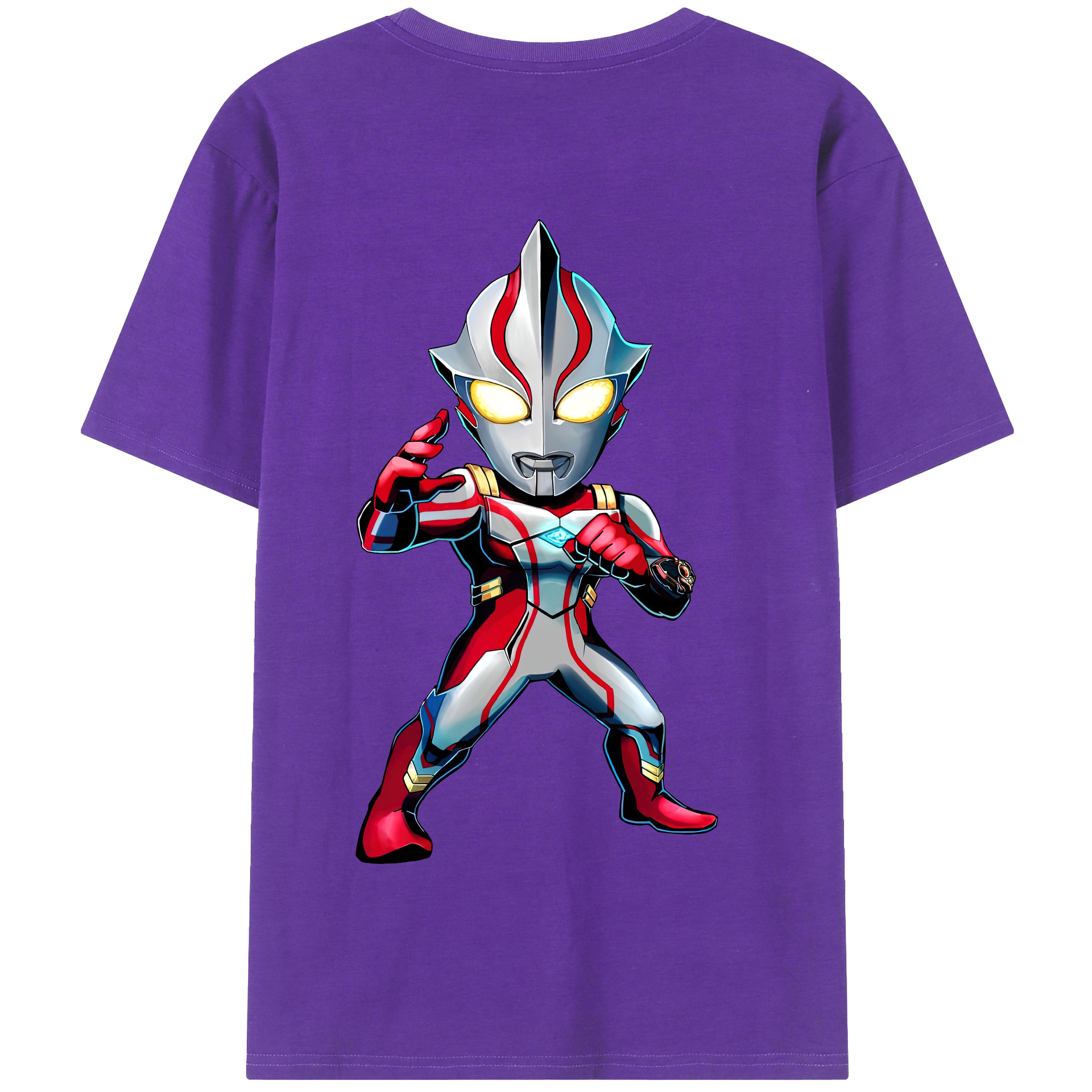 （画像用） ウルトラマン Ultraman 綿100％半袖Tシャツ（背面プリント）