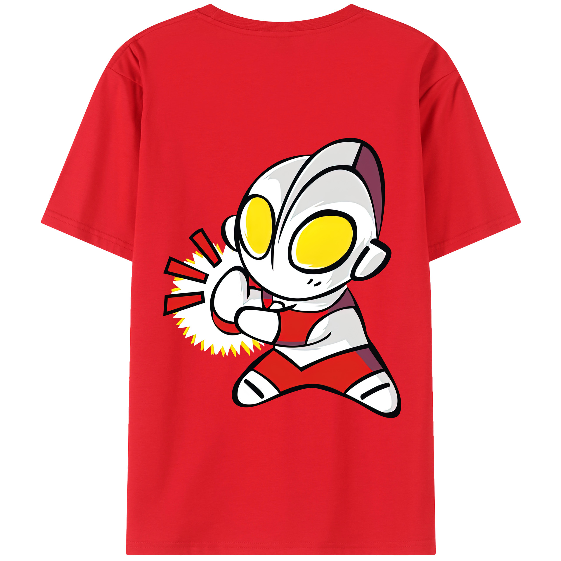 （画像用） ウルトラマン Ultraman 綿100％半袖Tシャツ（背面プリント）