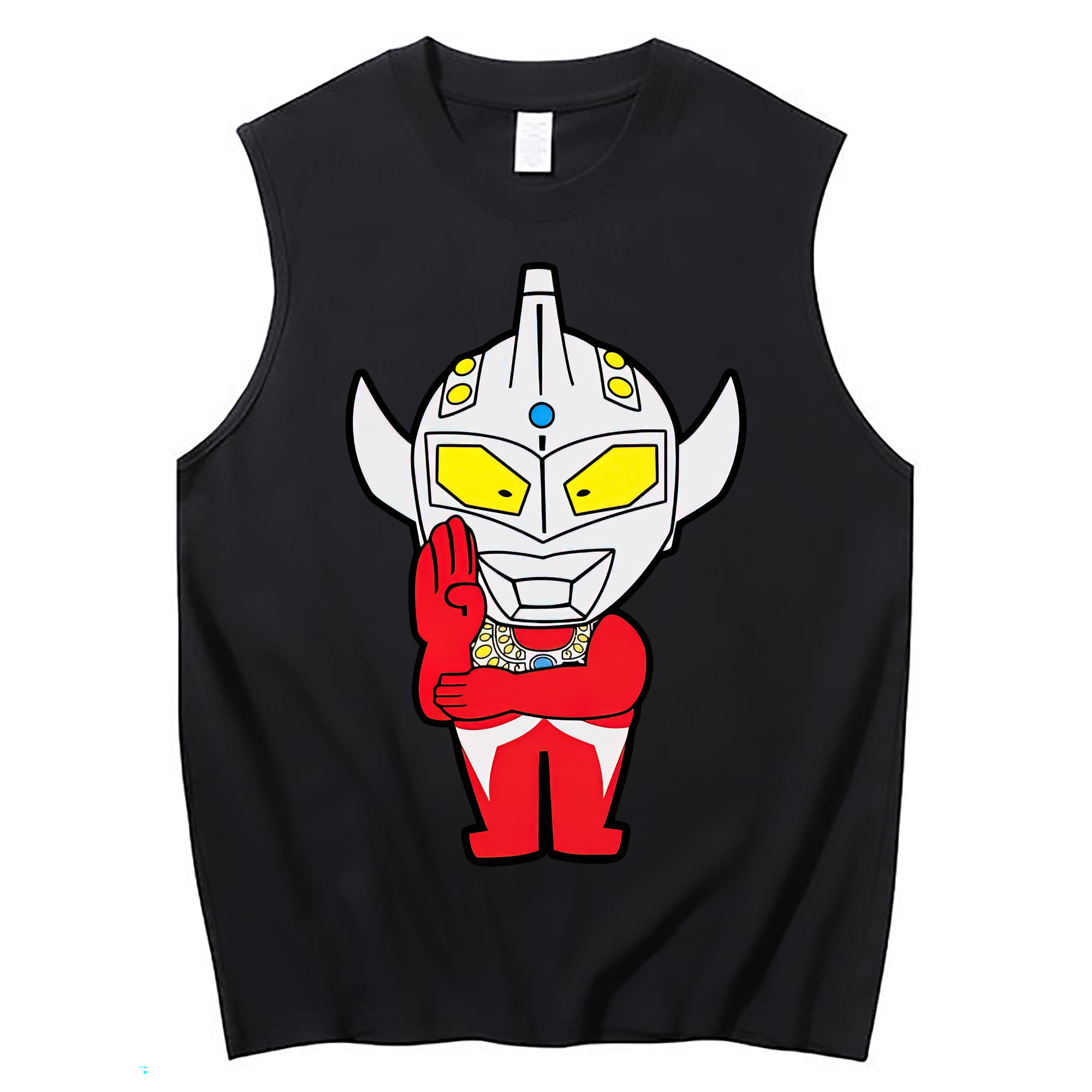 （画像用） ウルトラマン Ultraman コットン100％タンクトップ（フロントプリント）