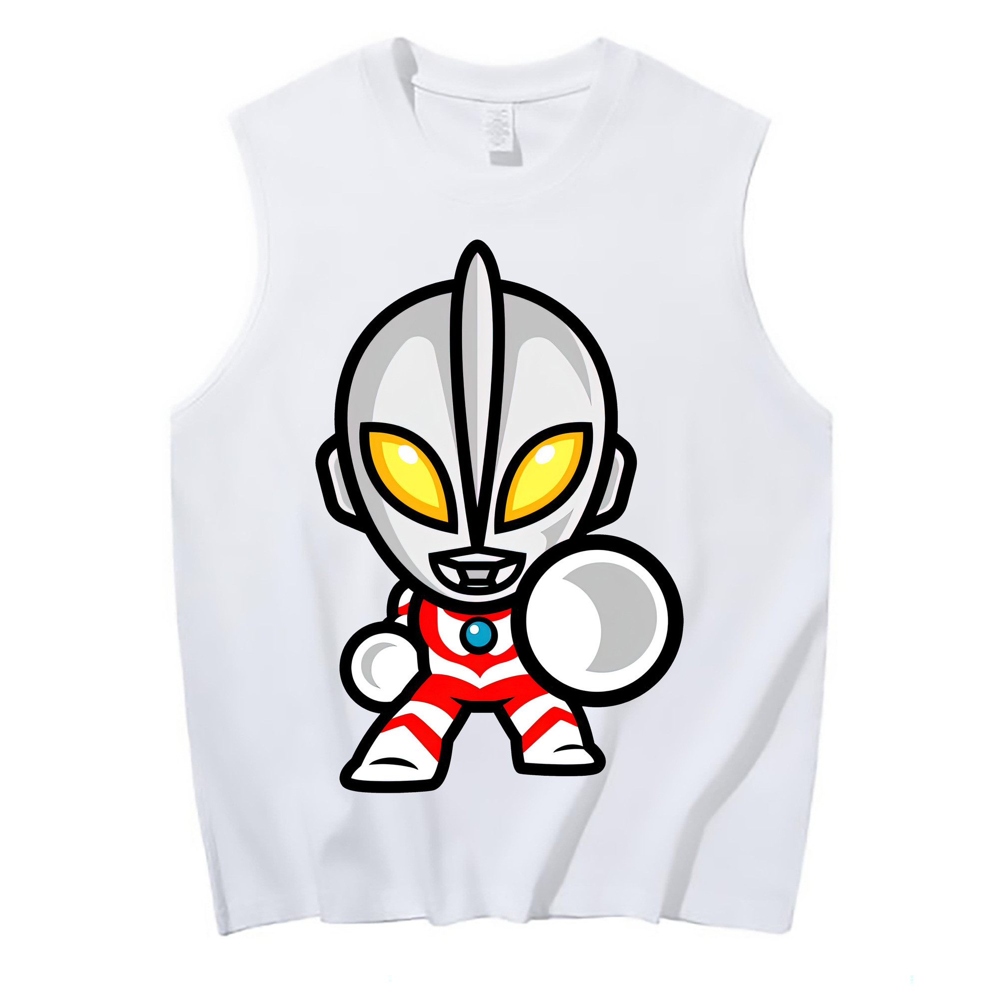 （画像用） ウルトラマン Ultraman コットン100％タンクトップ（フロントプリント）
