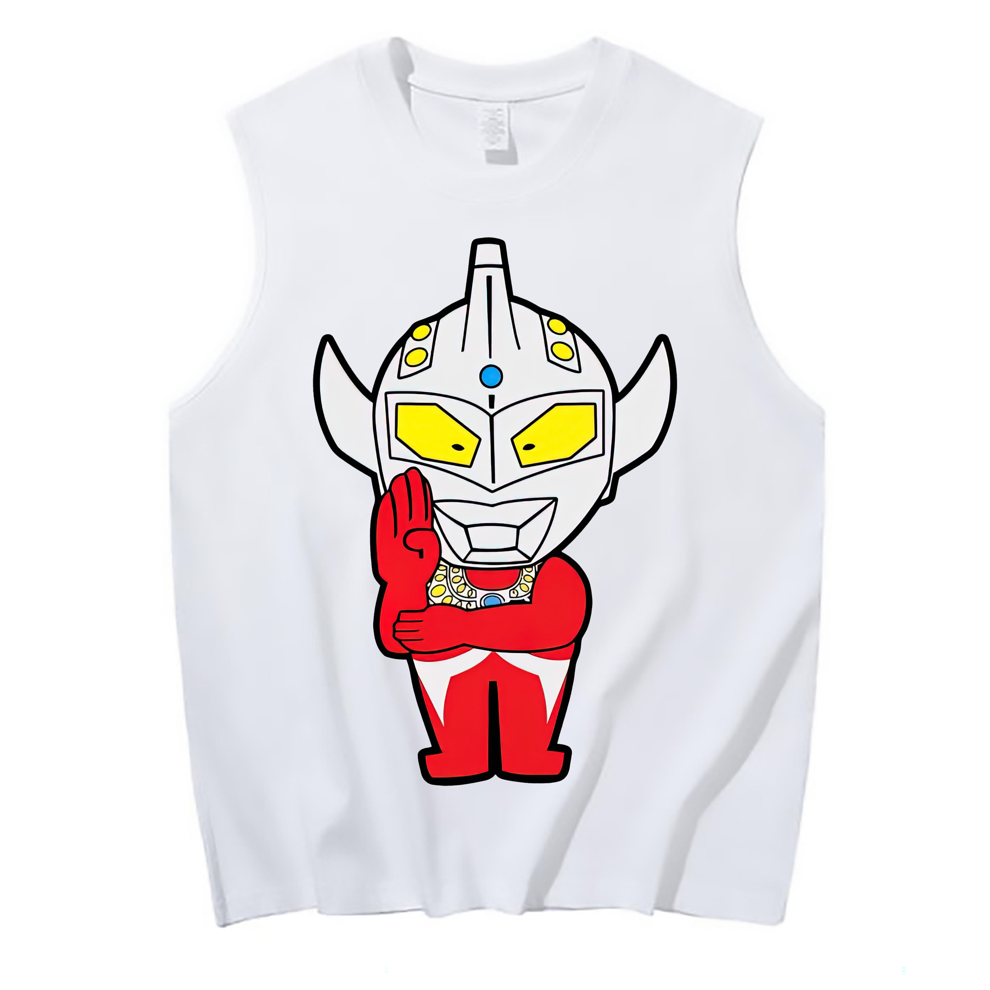 （画像用） ウルトラマン Ultraman コットン100％タンクトップ（フロントプリント）