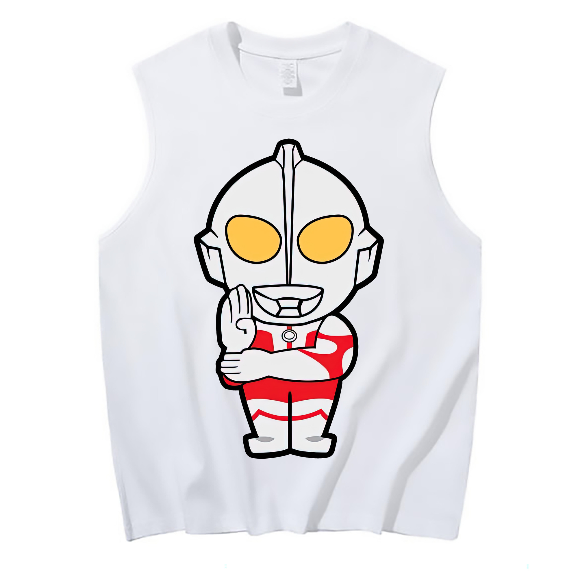 （画像用） ウルトラマン Ultraman コットン100％タンクトップ（フロントプリント）