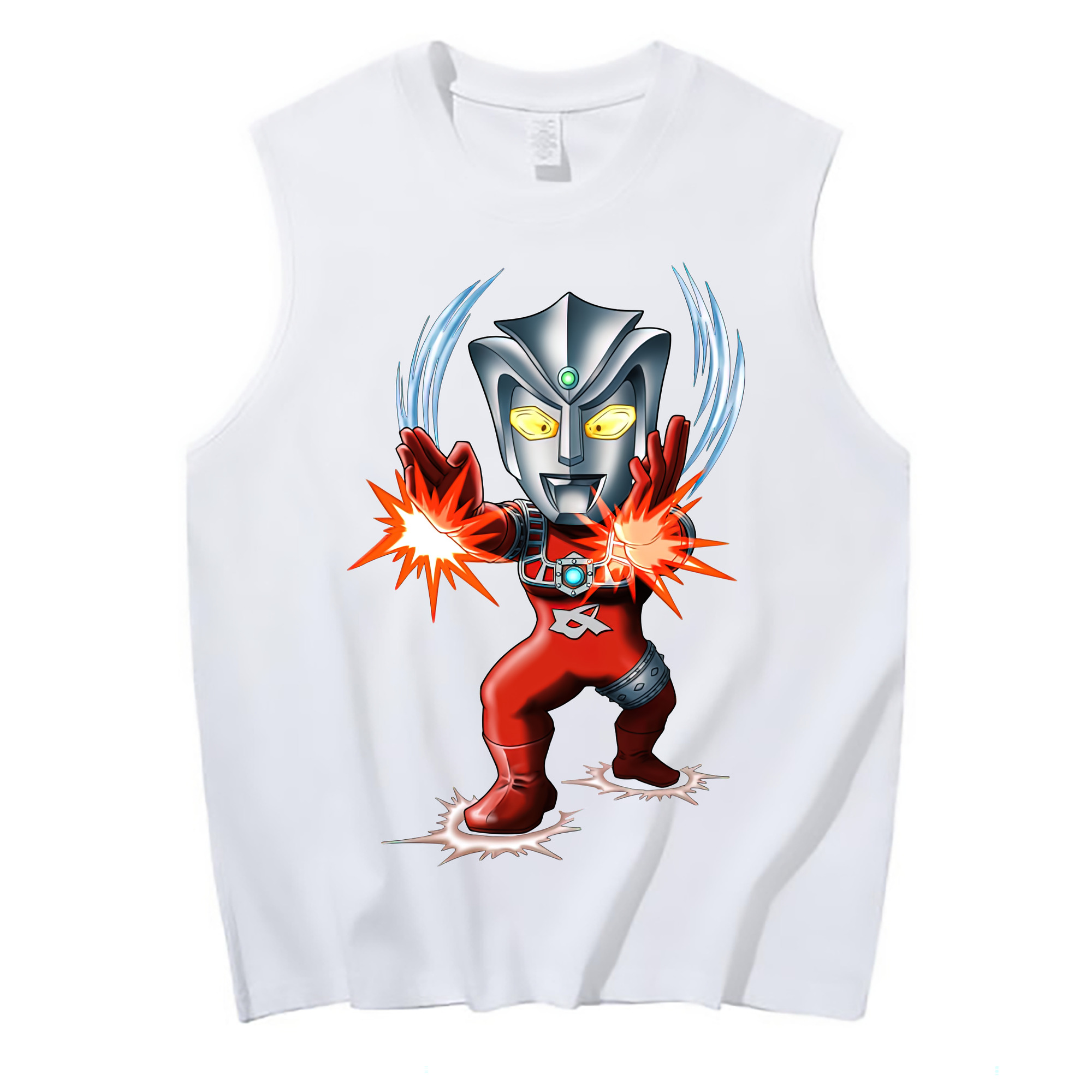 （画像用） ウルトラマン Ultraman コットン100％タンクトップ（フロントプリント）