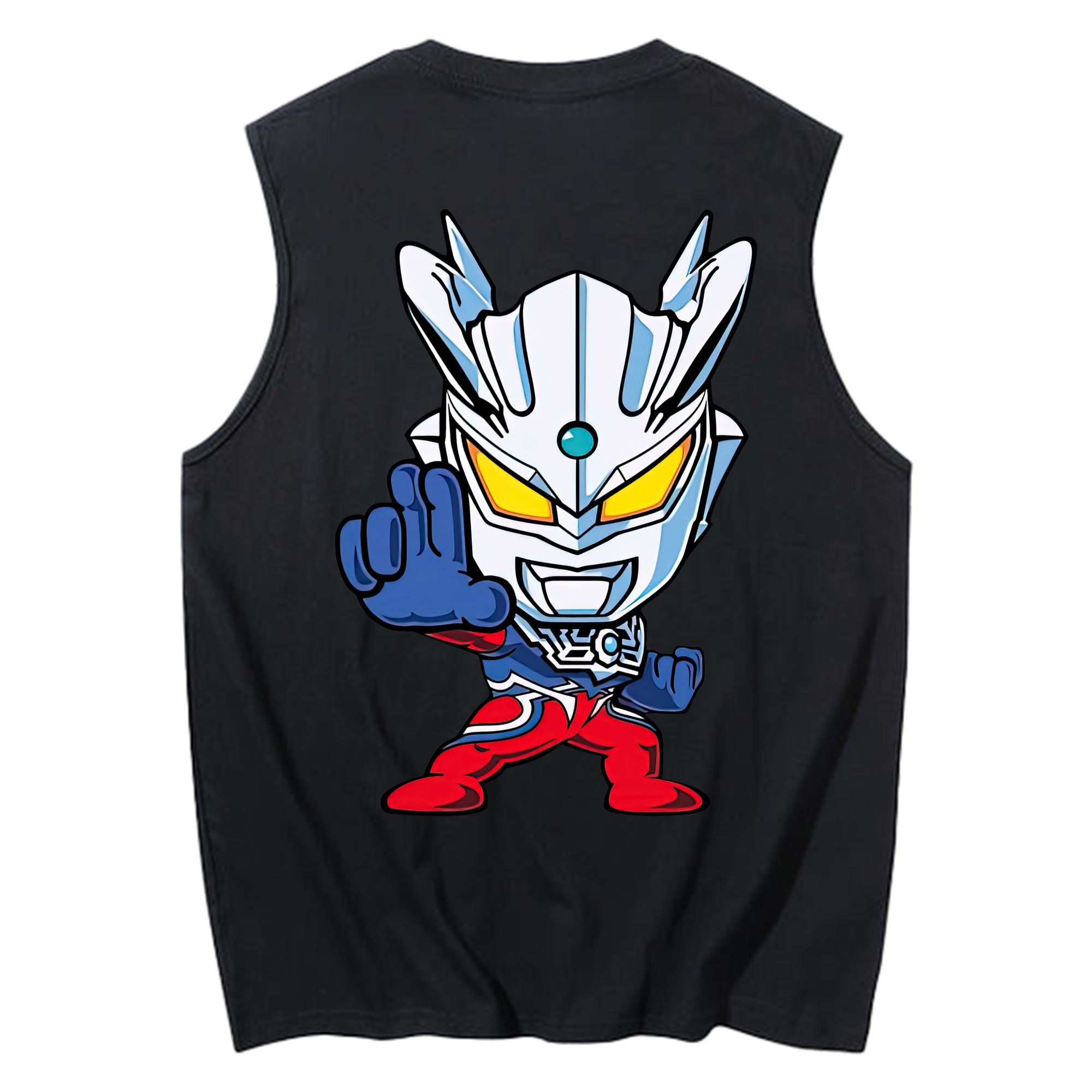 （画像用） ウルトラマン Ultraman コットン100％タンクトップ（背面プリント）