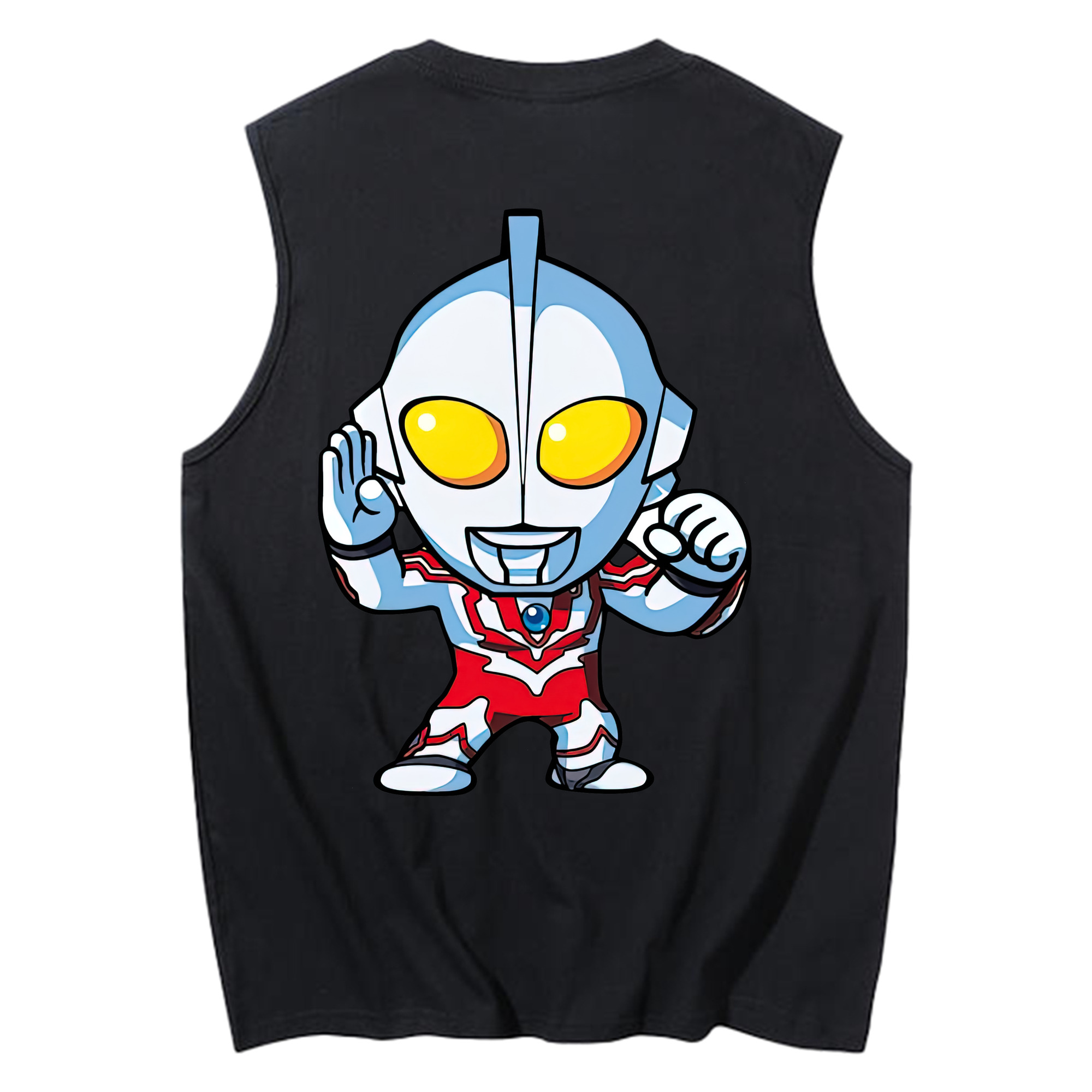 （画像用） ウルトラマン Ultraman コットン100％タンクトップ（背面プリント）