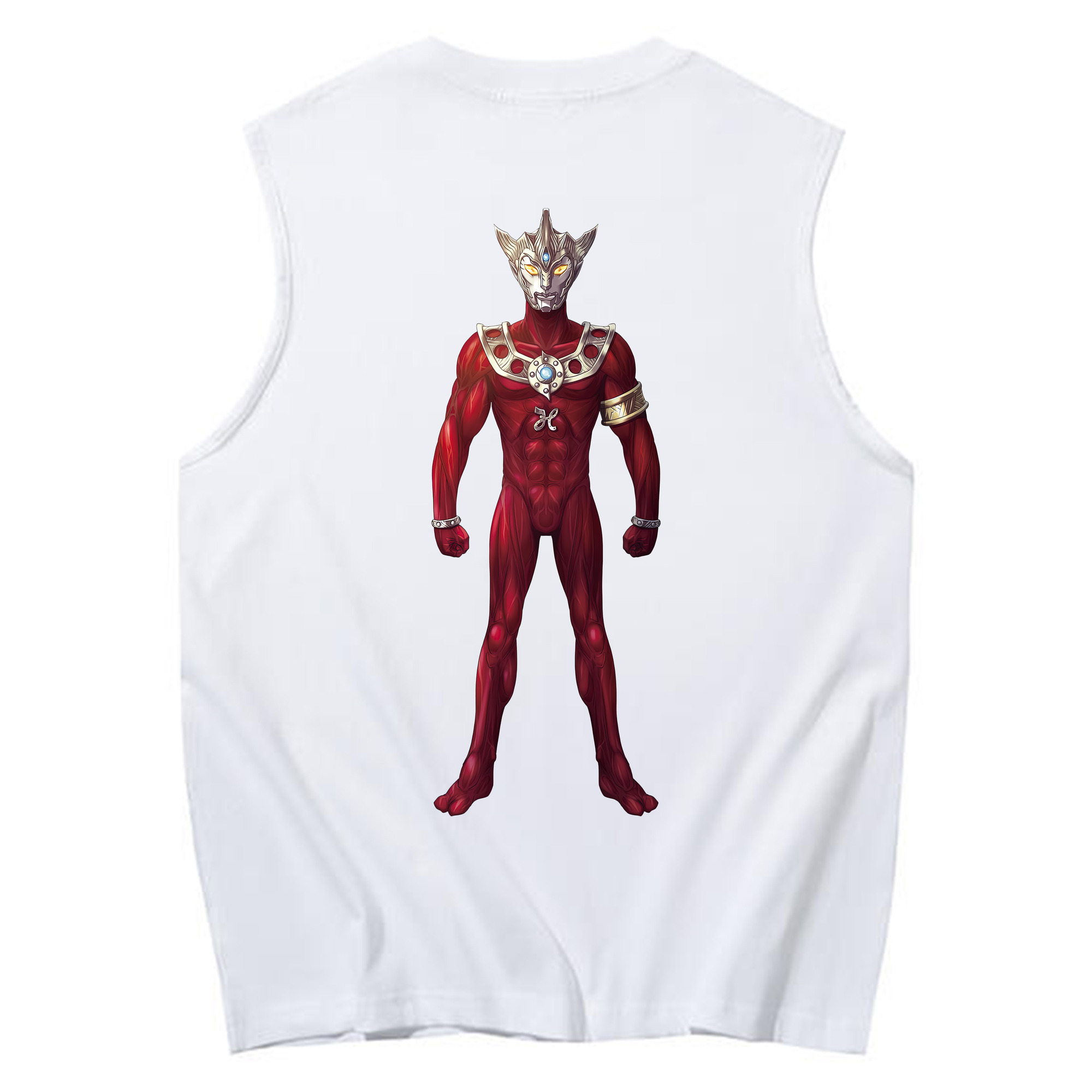 （画像用） ウルトラマン Ultraman コットン100％タンクトップ（背面プリント）
