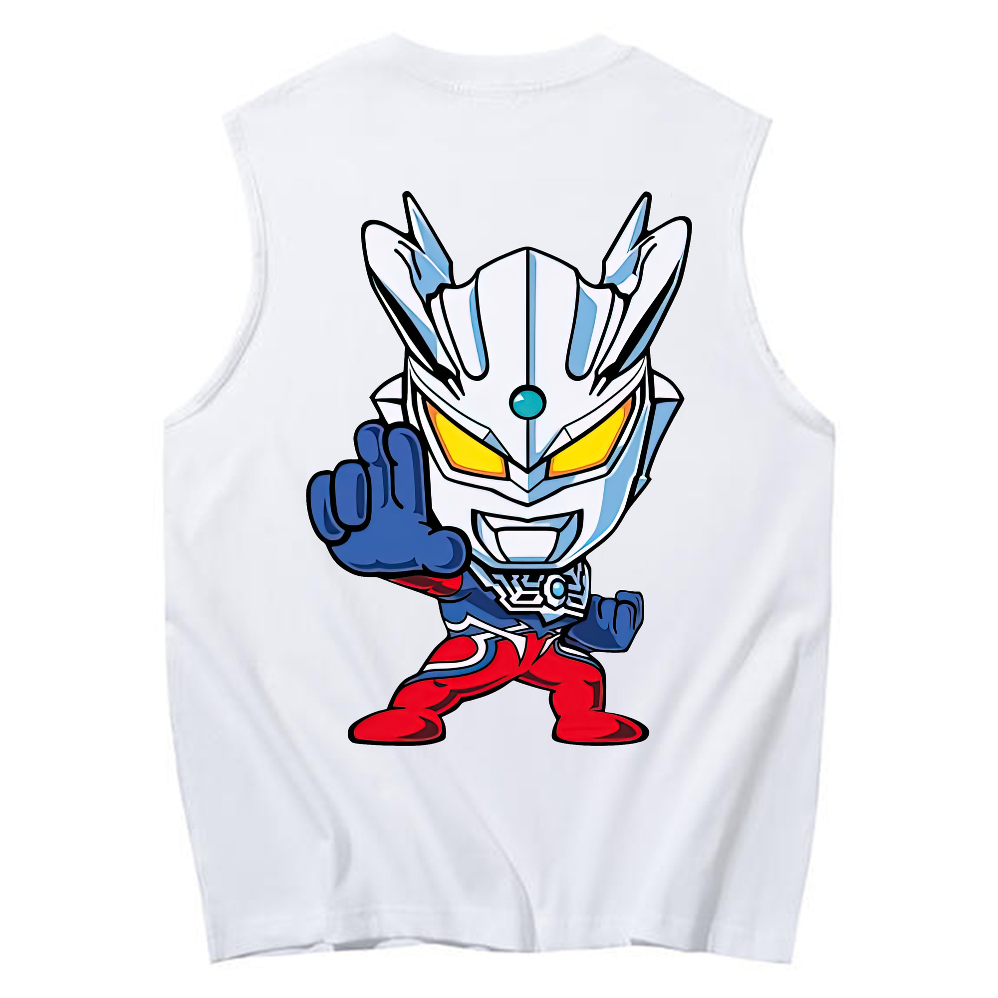 （画像用） ウルトラマン Ultraman コットン100％タンクトップ（背面プリント）