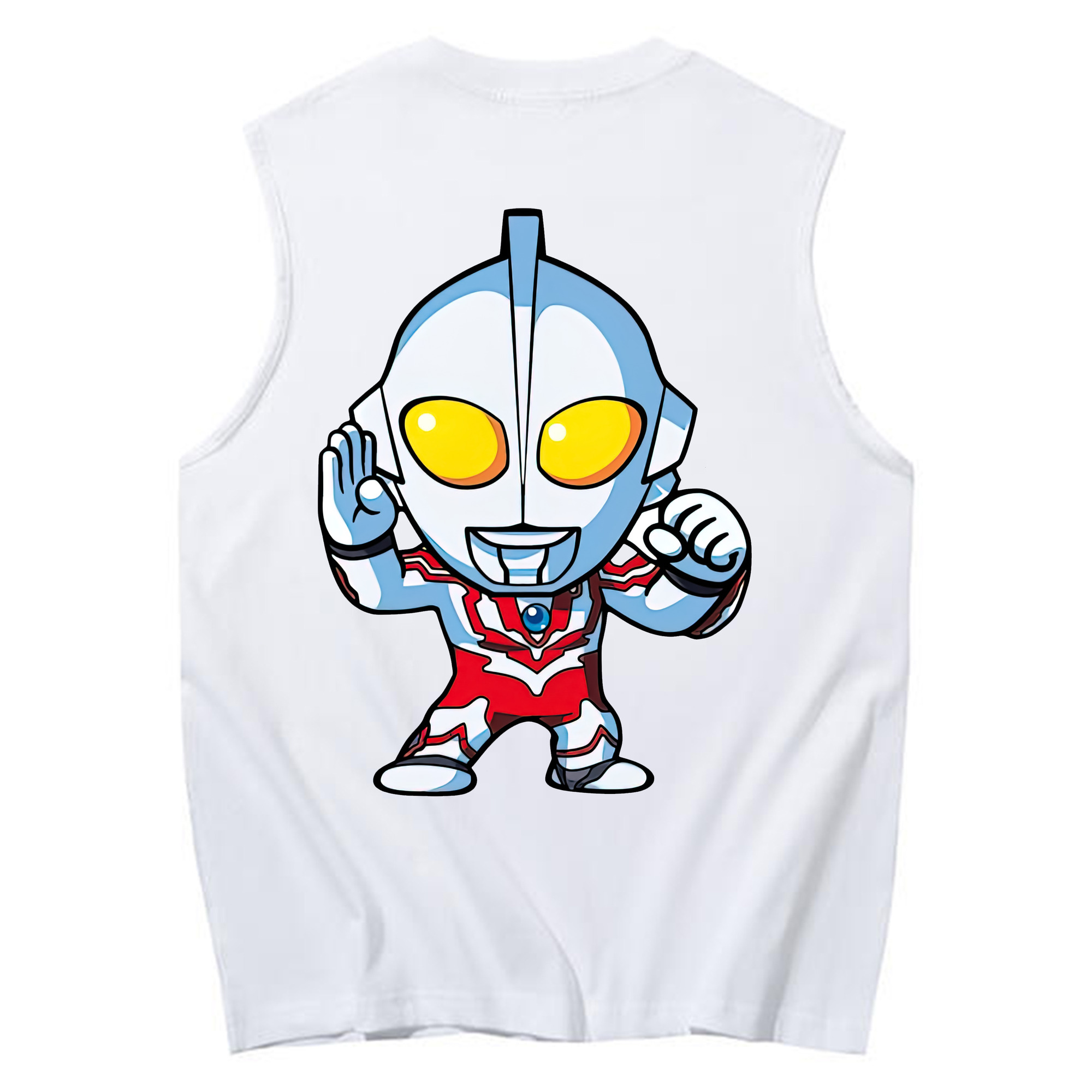 （画像用） ウルトラマン Ultraman コットン100％タンクトップ（背面プリント）