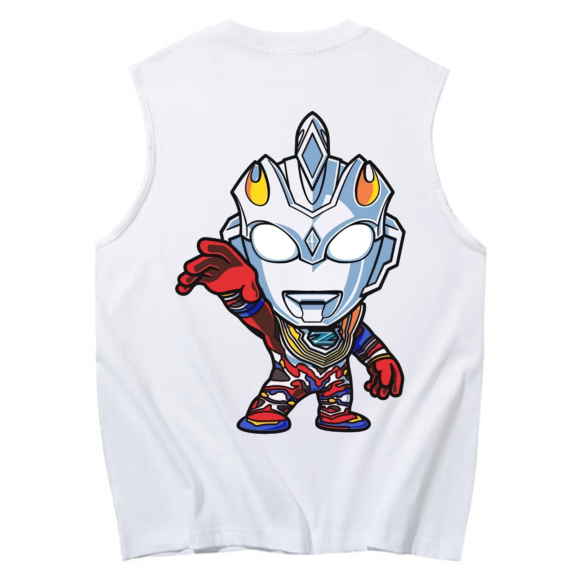 （画像用） ウルトラマン Ultraman コットン100％タンクトップ（背面プリント）