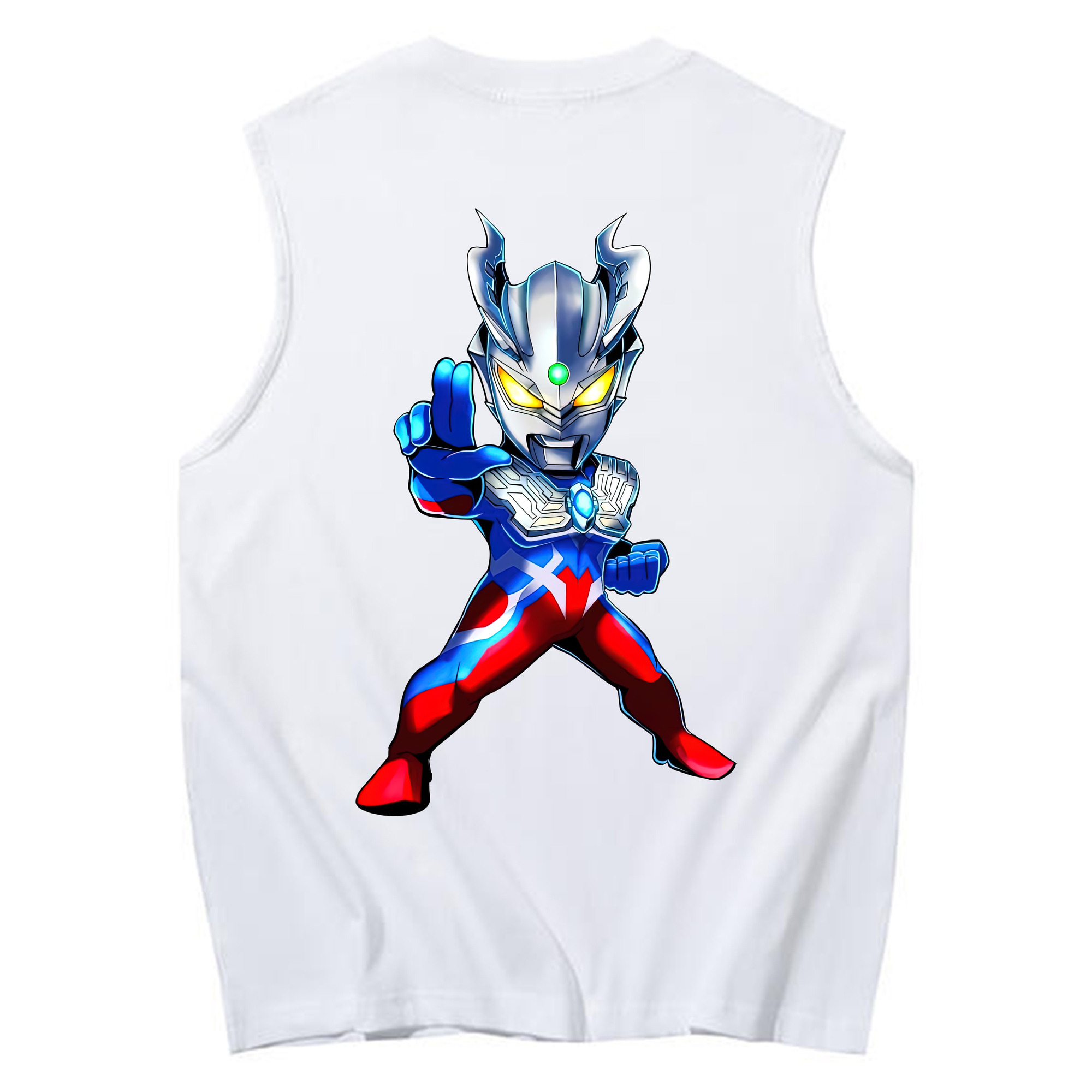 （画像用） ウルトラマン Ultraman コットン100％タンクトップ（背面プリント）