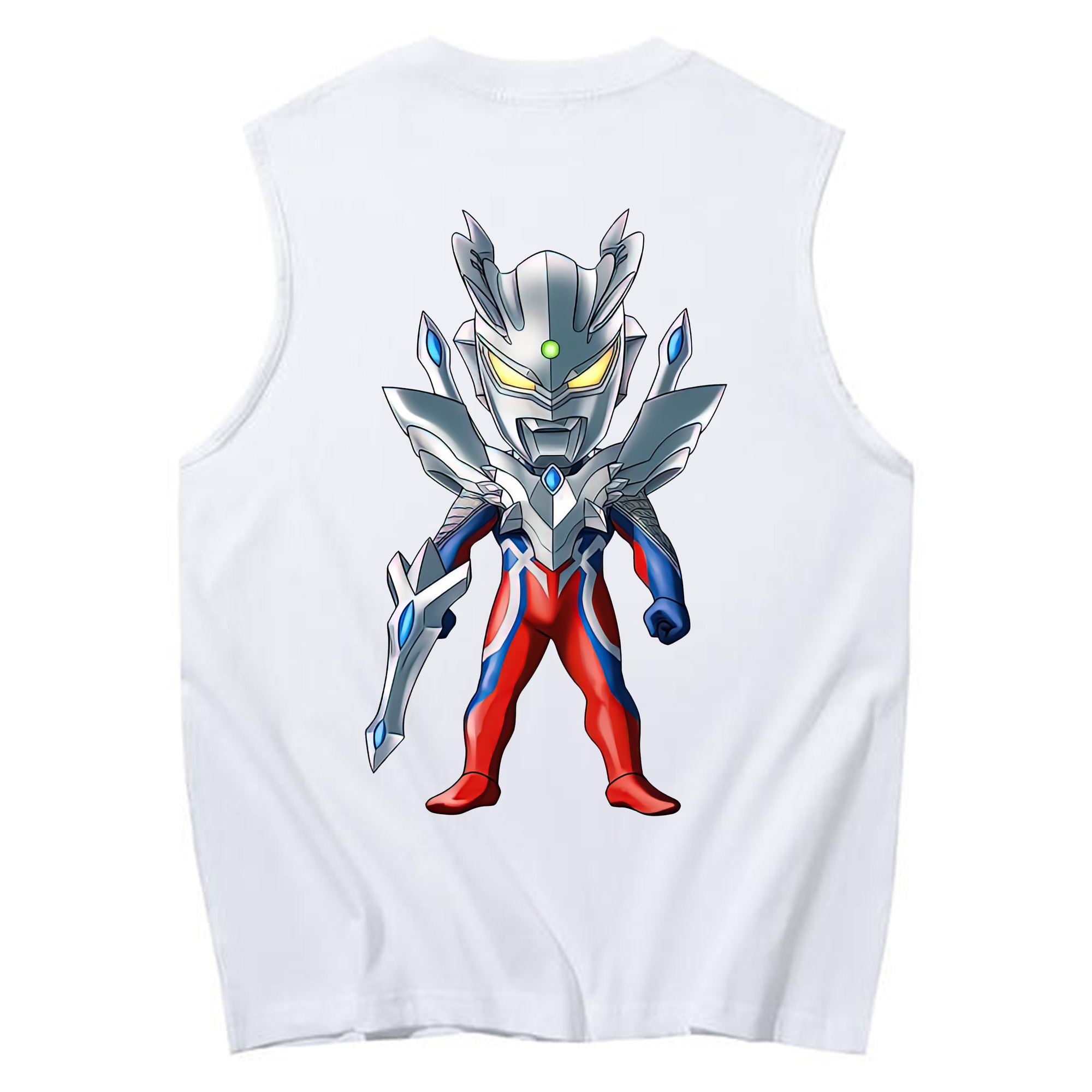 （画像用） ウルトラマン Ultraman コットン100％タンクトップ（背面プリント）