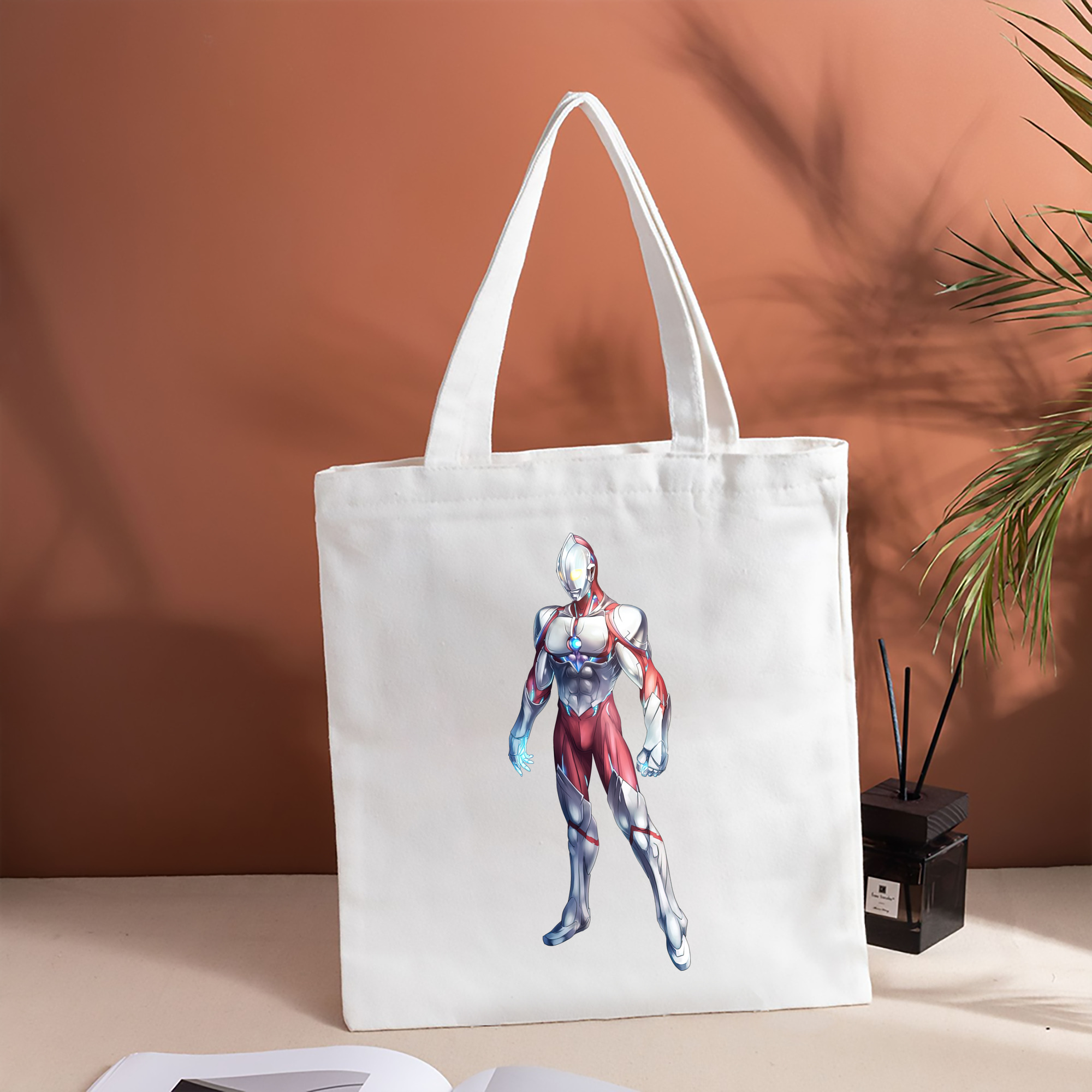 ウルトラマン Ultraman 縦型キャンバス生地手提げバッグ　トートバッグ