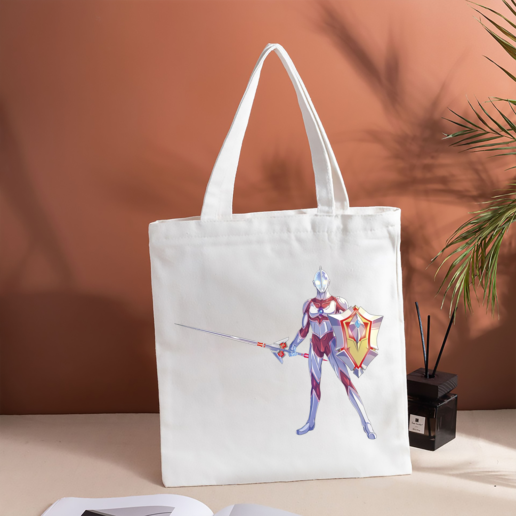 ウルトラマン Ultraman 縦型キャンバス生地手提げバッグ　トートバッグ