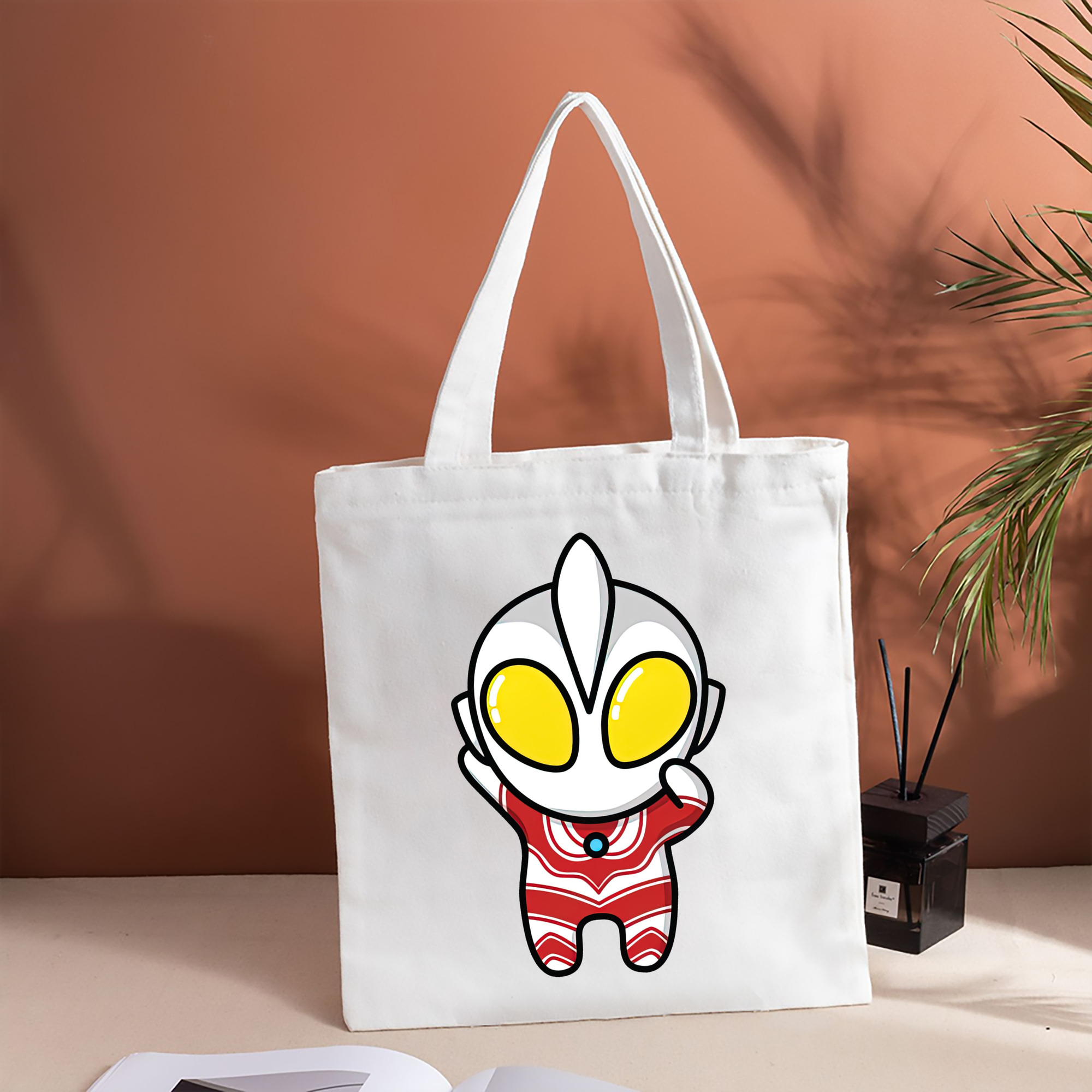 ウルトラマン Ultraman 縦型キャンバス生地手提げバッグ　トートバッグ