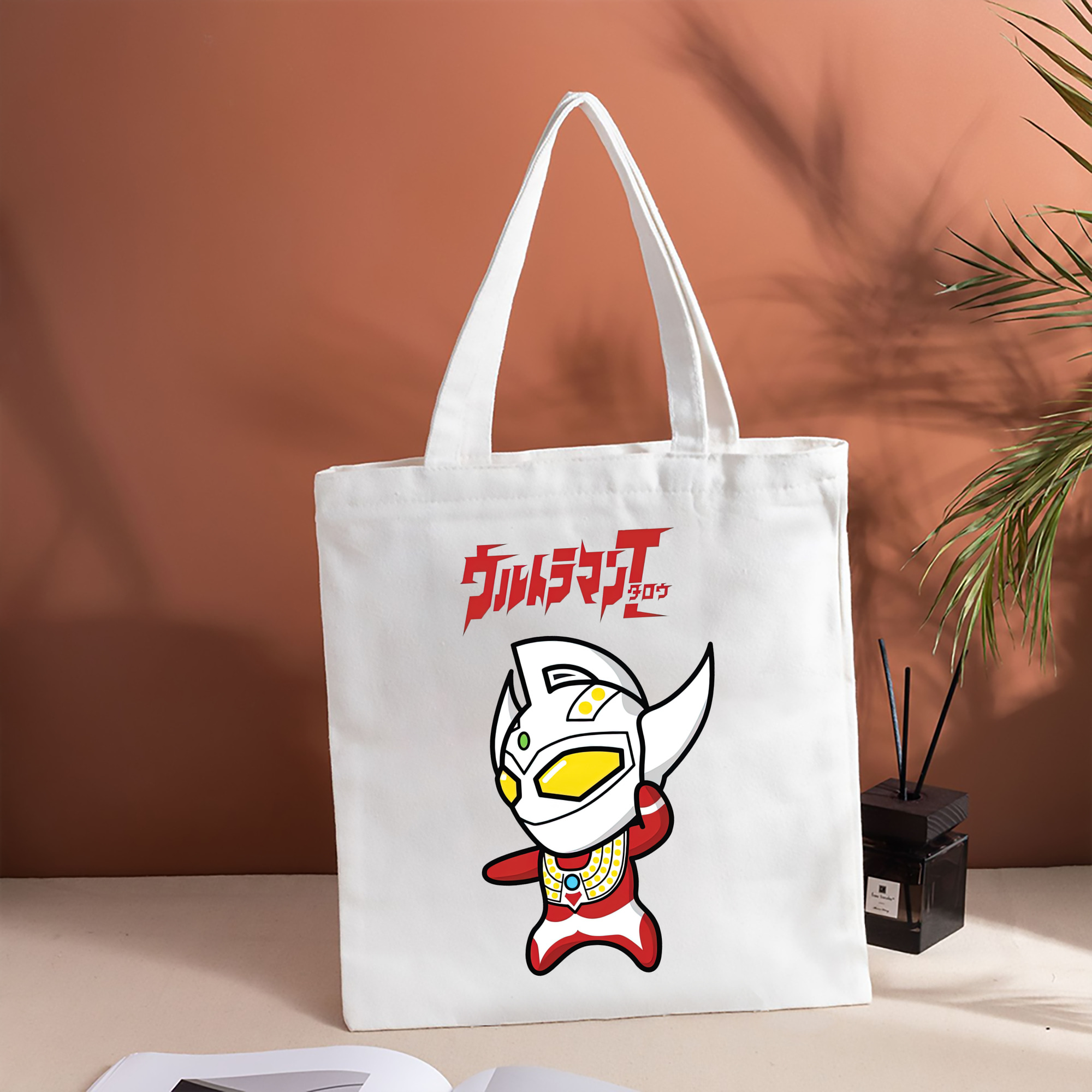 ウルトラマン Ultraman 縦型キャンバス生地手提げバッグ　トートバッグ