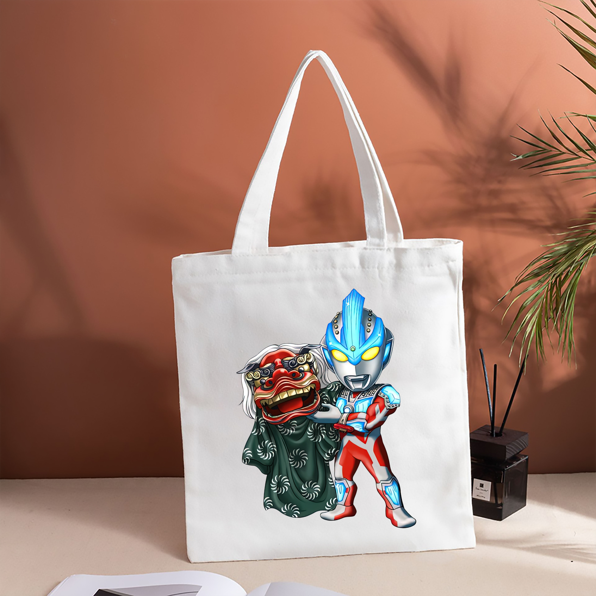 ウルトラマン Ultraman 縦型キャンバス生地手提げバッグ　トートバッグ
