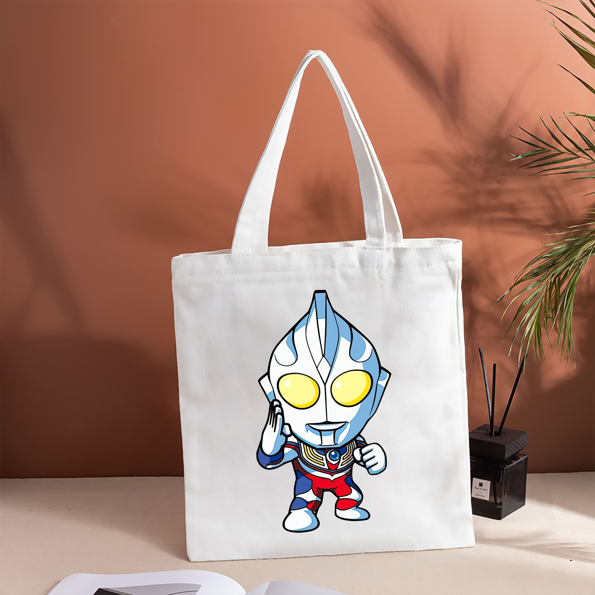 ウルトラマン Ultraman 縦型キャンバス生地手提げバッグ　トートバッグ