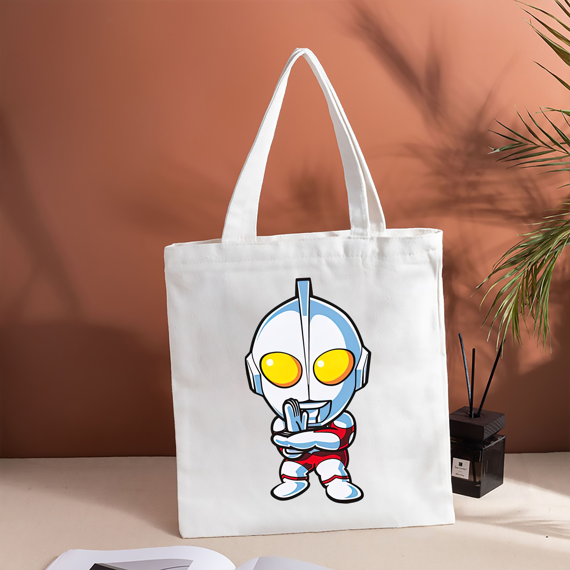 ウルトラマン Ultraman 縦型キャンバス生地手提げバッグ　トートバッグ