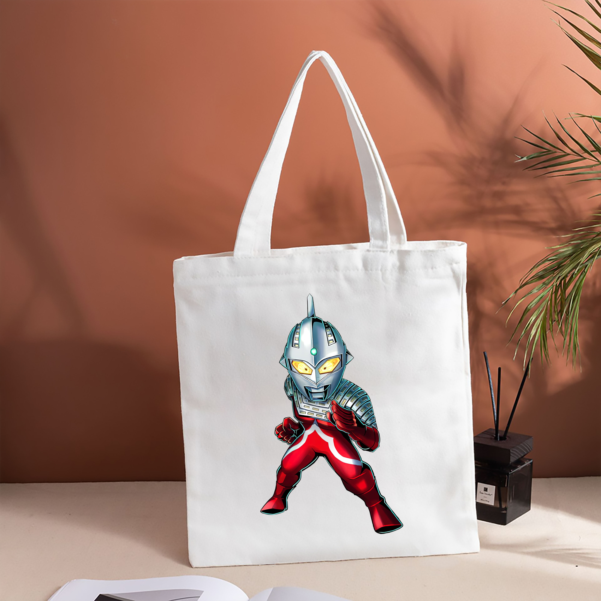ウルトラマン Ultraman 縦型キャンバス生地手提げバッグ　トートバッグ