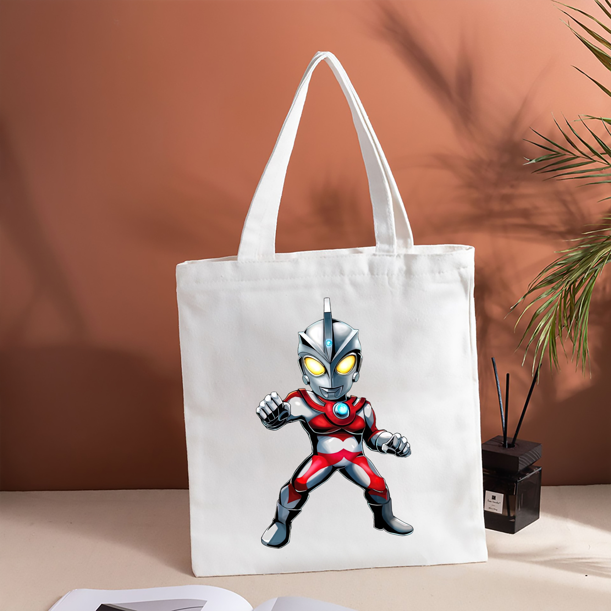 ウルトラマン Ultraman 縦型キャンバス生地手提げバッグ　トートバッグ